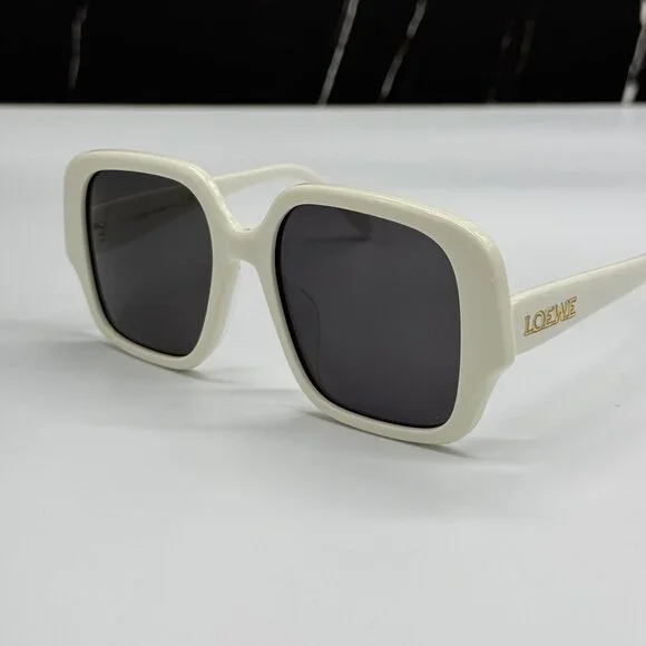 NEW LOEWE LW40134U 25A, SQUAREOVERSIZED WHIYE GRAY WOMEN  display picture 1